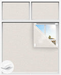 Linen Blackout Curtains for Bedroom, Temporary Blackout Shades by Tlany