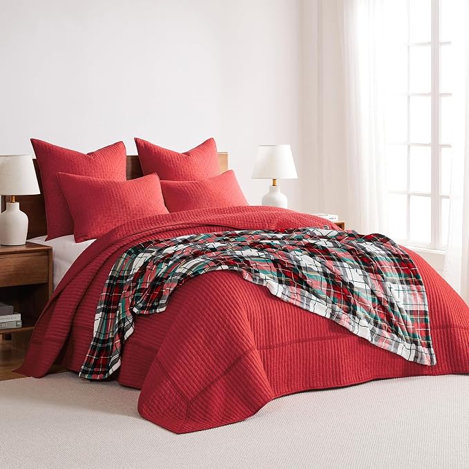 Levtex Home Cross Stitch Reversible Twin Bedspread Set - Image 7