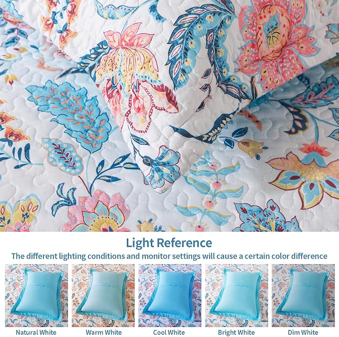 VAPUTAR Floral King Size Quilt - Image 5