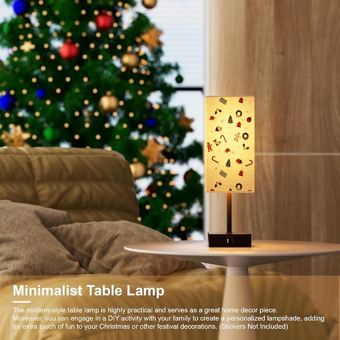 Touch Bedside Table Lamp for Bedroom, Touch 3-Way Dimmable LED Bulb Included - Image 4