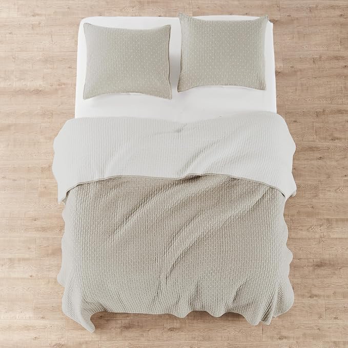 Levtex Home Cross Stitch Reversible Full Bedspread Set - Image 7