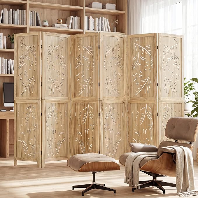 GIANTEX 6 Panel Boho Room Divider - Image 9