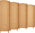 RHF Room Divider Panel, 8 Panel Partition Room Dividers Screen, Light Beige | by RoseHomeFashion
