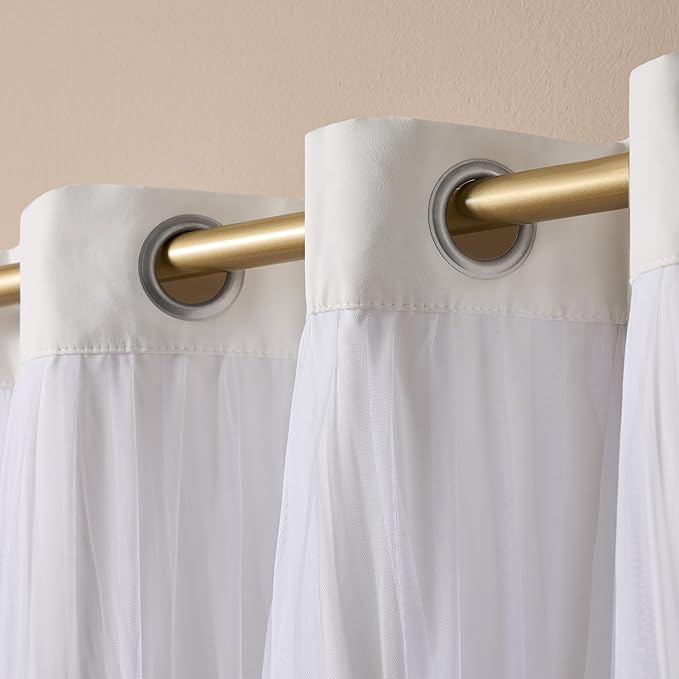 TOWN & COUNTRY LUXE Talia Double Layer Indoor Curtains, Sheer and Room - Image 4