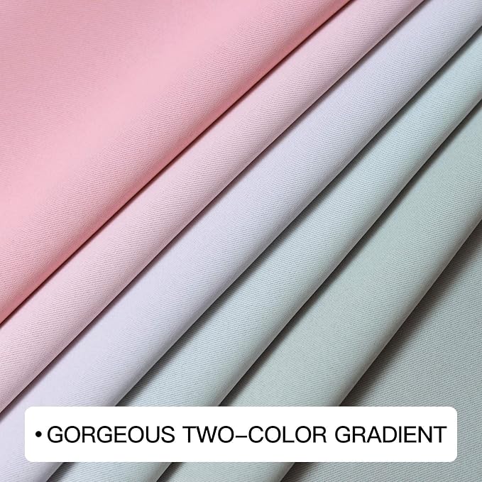 COSVIYA Grommet Ombre Room Darkening Curtains 96 inches Long - Image 6