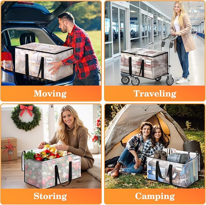 Moving Bags, Extra Large Heavy Duty Storage Bags, 10 Packs | Packing Bags - Image 7
