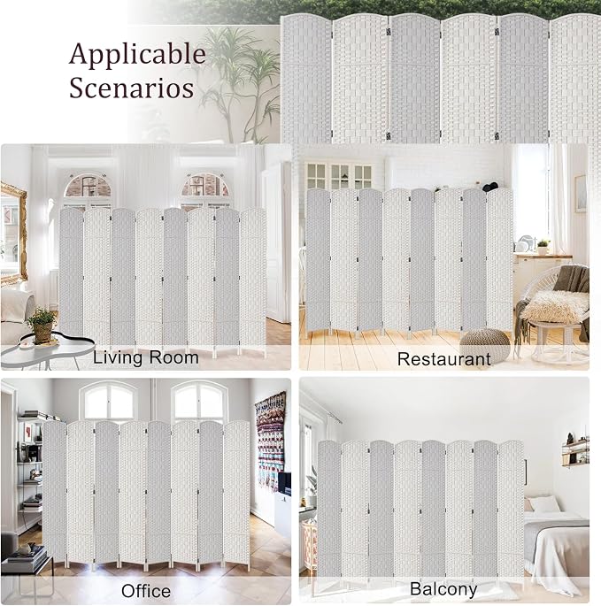 RHF Room Divider Panel, Partition Room Dividers, 8Panel Privacy Screen - Image 7