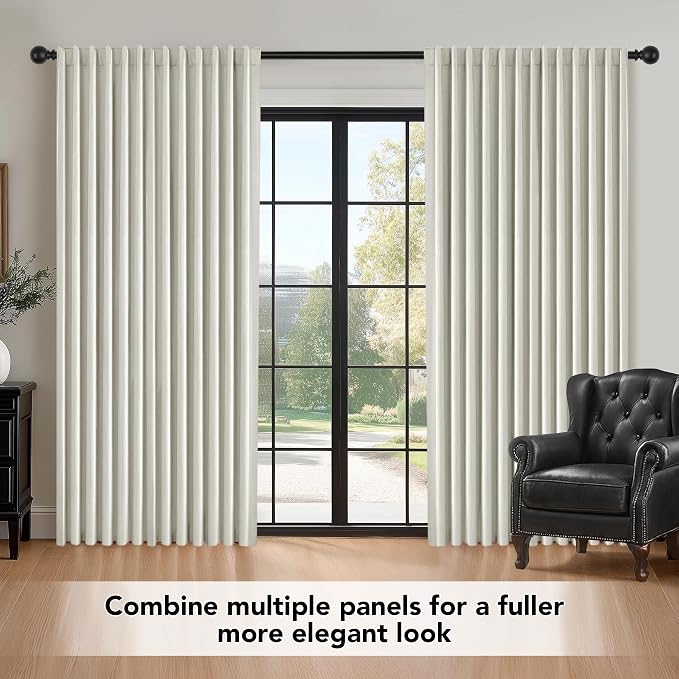 Deconovo Total Blackout Velvet Curtains 63 Inch - Image 9