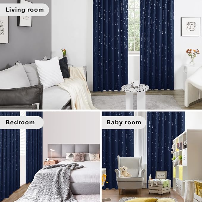 Deconovo Blackout Back Tab Curtains - Image 7
