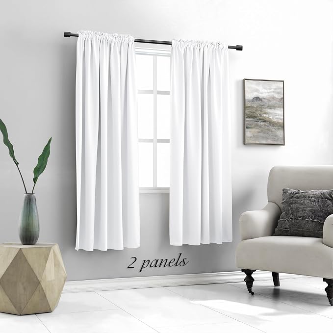 Pure White Room Darkening Curtains - Image 6