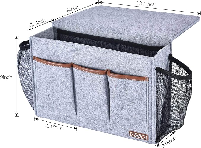 Zafit Bedside Caddy, Large Size Storage Organizer - Image 3