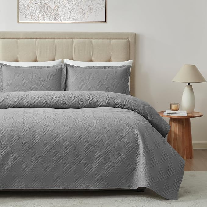 Hansleep Grey Quilt King Size by Hansleep