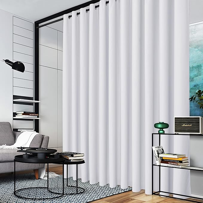 RYB HOME Room Divider Curtains Extra Wide Blackout Privacy Screens Curtains | - Image 3