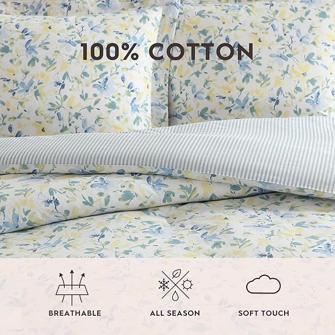 Laura Ashley – Queen Comforter Set, Cotton Bedding - Image 5