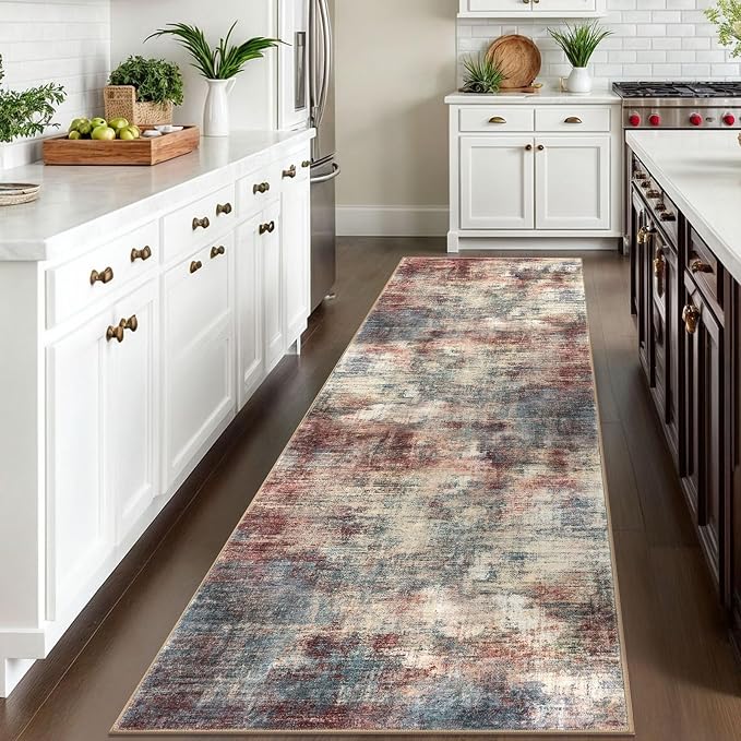 Abstract Runner Rug 3x10 Ft Washable Runners - Image 3