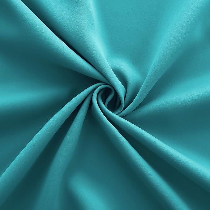 KOUFALL Teal Curtains 84 Inch Length - Image 7