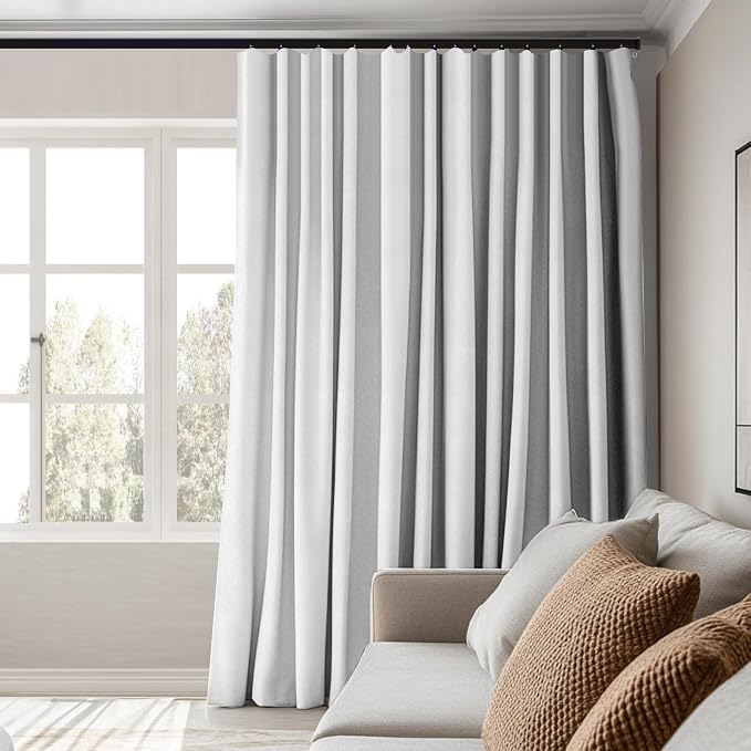 Room Divider Curtains Total Blackout Privacy Curtain Panel Room Thermal - Image 5