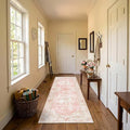 Latte&Fog Washable Hallway Runner Rug 2x6 Non Slip Pink Rugs by LatteFog
