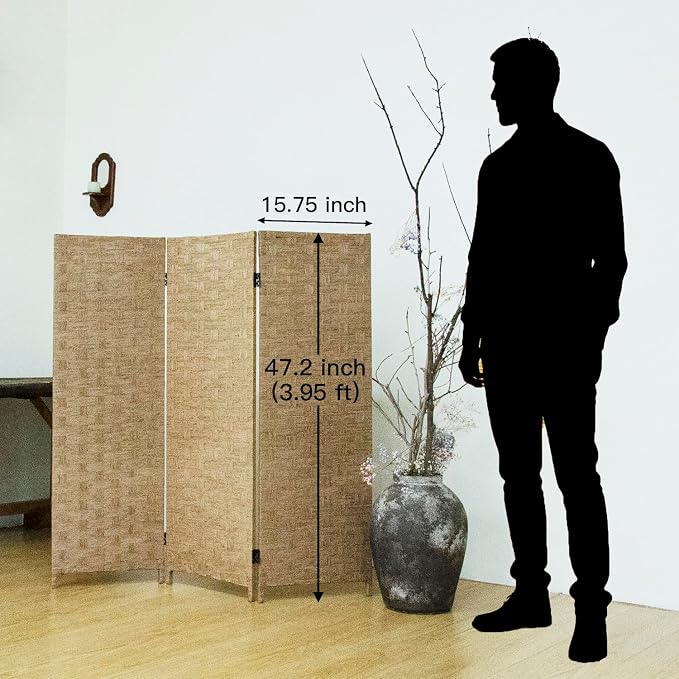 3 Panel Short Room Divider Screen - Image 5