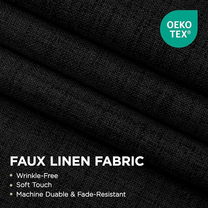 Joydeco Blackout Room Divider Curtains, Extra Wide Sliding Door Drapes Living - Image 4