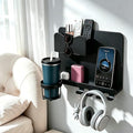 Metal Bedside Wall Shelf, No Drill, by HsaExtriva
