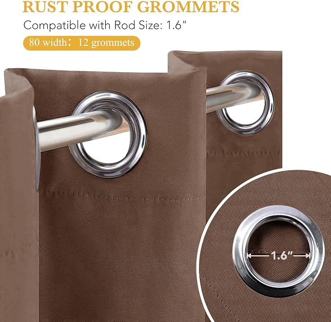 RYB HOME Blackout Thermal Insulated Curtain - Image 7