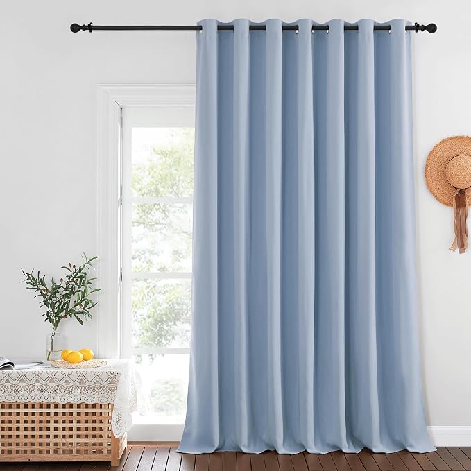 NICETOWN Blackout Curtains for Sliding Glass Door Room Divider Noise Reduce by NICETOWN