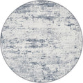 Round Area Rug Living Room: 6 ft Modern Washable Indoor Carpet | by FXRHLP