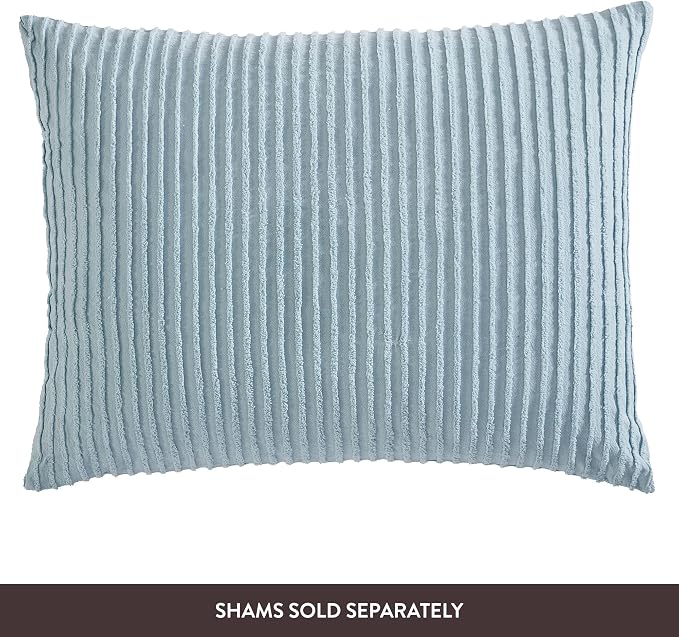 Beatrice Home Fashions Twin Channel Chenille Bedspread, lightweight tufted 100% - Image 4