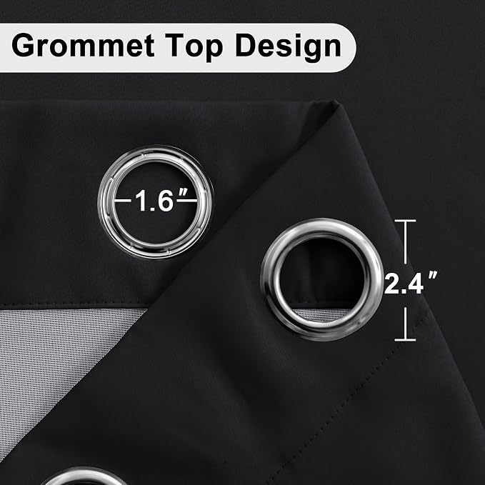 XWZO 100% Blackout Curtains - Image 6