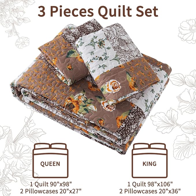 VAPUTAR Quilts Queen Size, Quilt Bedding Set - Image 6