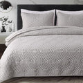 Whale Flotilla Soft Geometric King Quilt Set by WHALEFLOTILLA