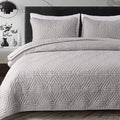 Whale Flotilla Soft Geometric Queen Quilt Set by WHALEFLOTILLA