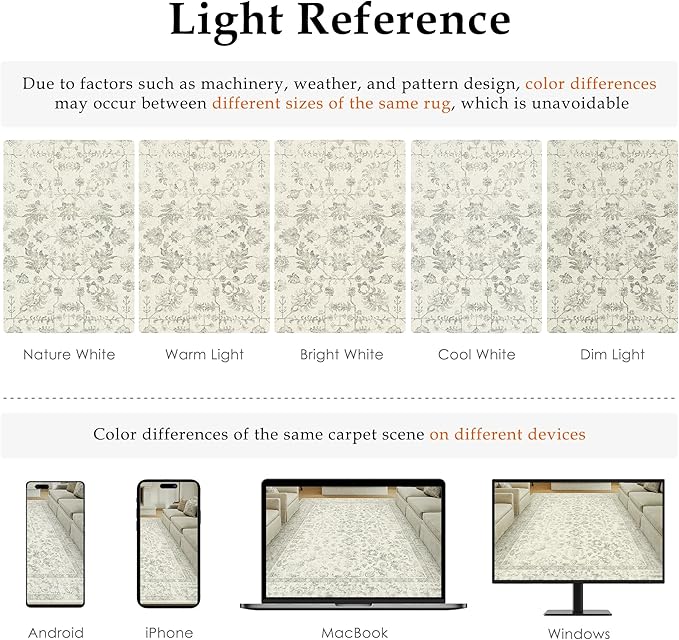 2x8 Grey Runner Rug Hallway Non Slip Kitchen Vintage Distressed Long Carpet Indoor Machine Washable Retro Floral Bedroom Accent Throw Rug for Office Laundry Bathroom Dining Living Room