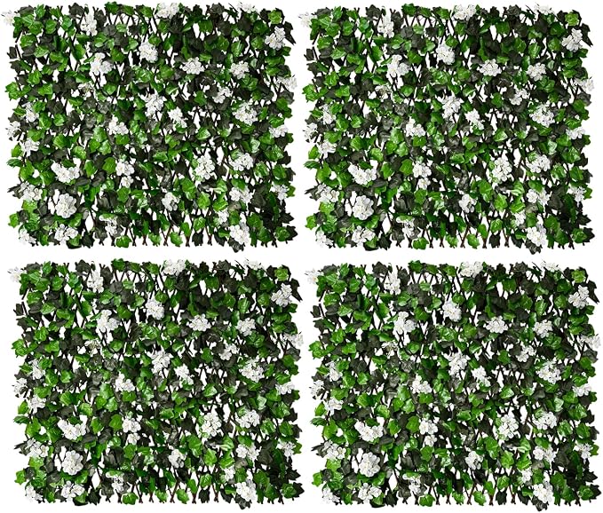 Expandable Faux Ivy Fence Privacy Screen by Unknown