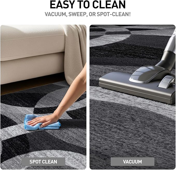 Rugshop Contemporary Abstract Circles Perfect for high Traffic Areas of Your Living Room,Bedroom,Home Office,Kitchen Runner Rug 2'7" x 8' Gray