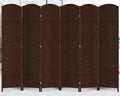 6 Panel Room Divider, 6 FT Wide Folding Screen Room Divider by DURASPACE