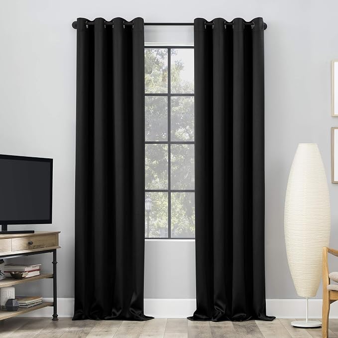 Sun Zero Nordic 2-pack Theater Grade Extreme 100% Blackout Grommet Curtain - Image 3