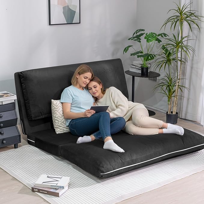Cvortll 4-in-1 Folding Sofa Bed, Memory Foam Bean Bag Chair, Large Convertible - Image 4
