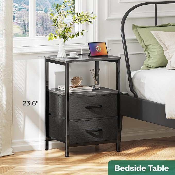 Huuger Nightstands Set of 2, End Tables - Image 2