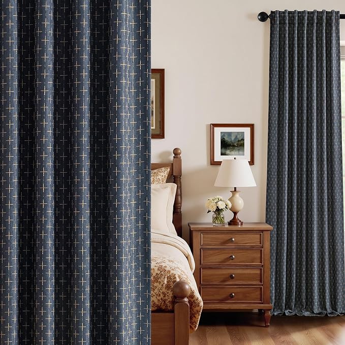 MIULEE 100% Blackout Decorative Linen Curtains by MIULEE