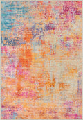 Area Rug Living Room: 4x4 Modern Washable Soft Carpet Galaxy Haze | by FXRHLP