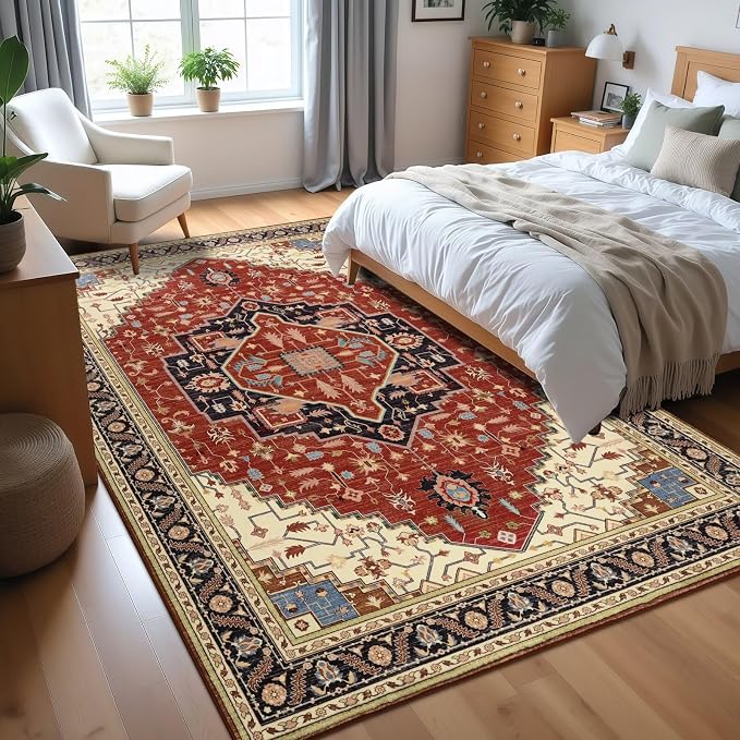 Macgace Washable Vintage Area Rug - Image 7