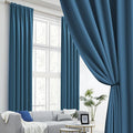 120 Inch Blackout Curtains 10 ft Length High Ceiling by DUALIFE