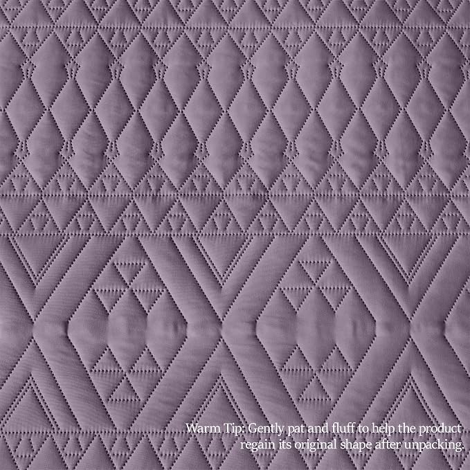 akkialla King/Cal King Quilt Set, Boho Geometric Pattern, Soft All-Season - Image 8