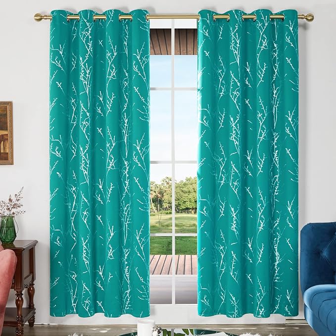 Deconovo Living Room Curtains 108 Inch Long, Thermal Insulated, Room Darkening - Image 2
