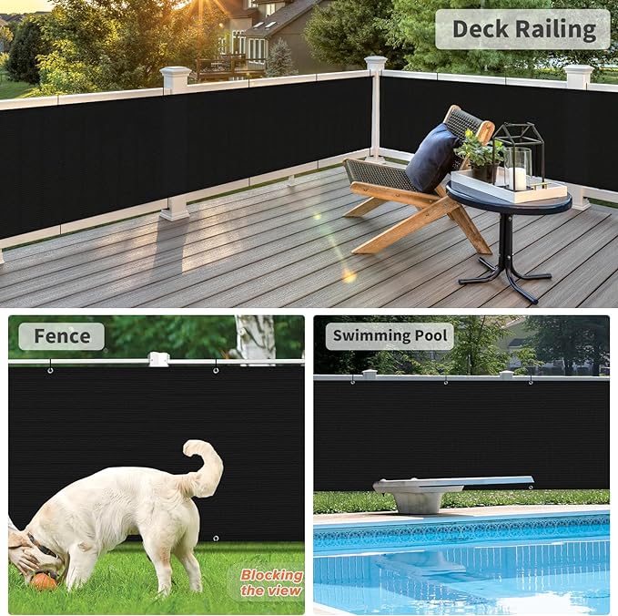LOVE STORY 3' x 3' Balcony Privacy Screen Cover - Image 4