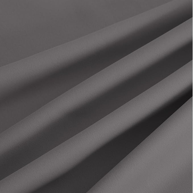 NICETOWN Grey Light Blocking Curtains 96 Inches Long 2 Panels - Image 8