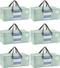 VENO Heavy Duty Moving Bags, Storage Bags, Light Green, 6 Pack | Packing by Veno