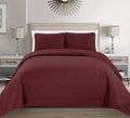 Fancy Collection Embossed Coverlet Bedspread Over Size Set Solid # Austin by Fancy+Linen